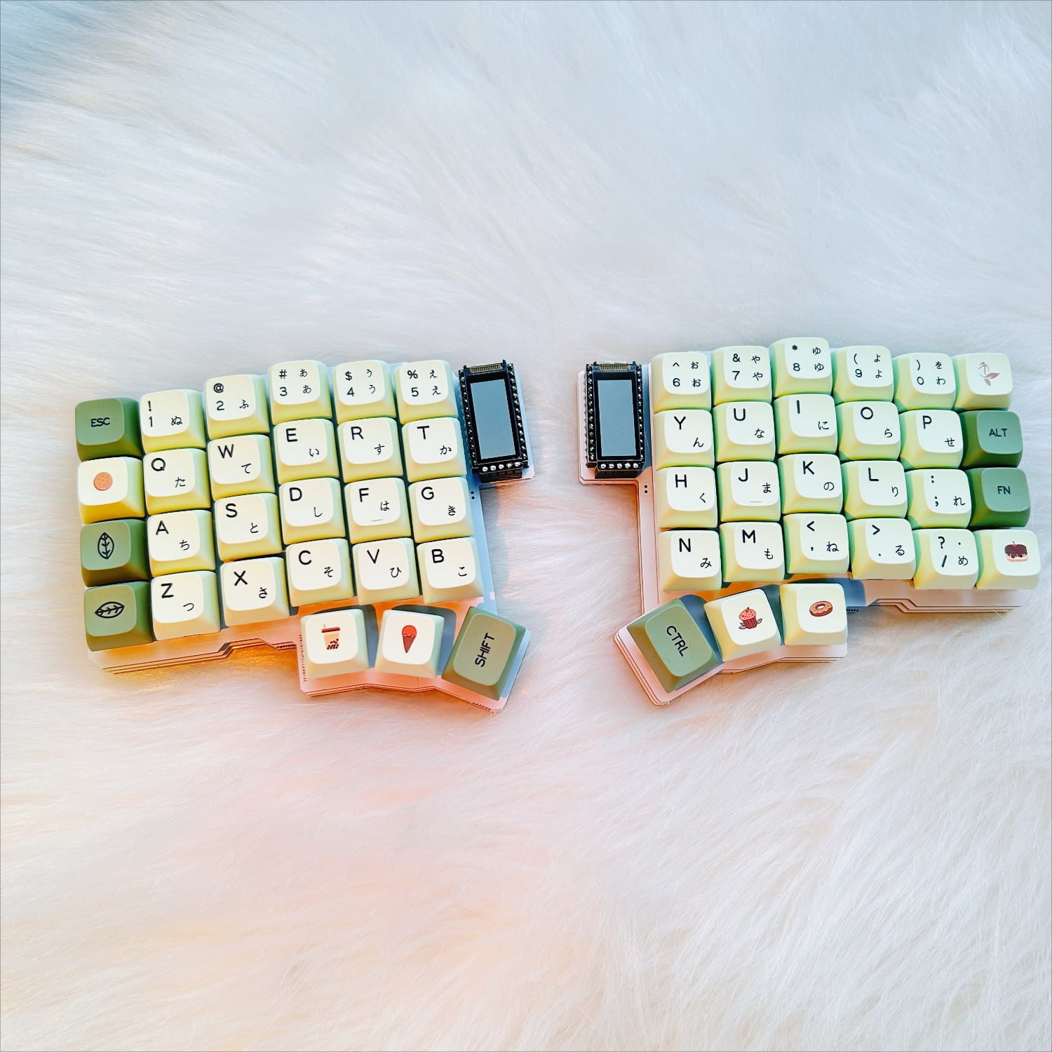 Silakka54 Split Keyboard Ergonomic Split Customization ZMK Hot Swappable Left and Right Keyboards, Use Nice! As The Main Controller, NanoV2 Supports Zmk Studio Bluetooth Custom Key Changing