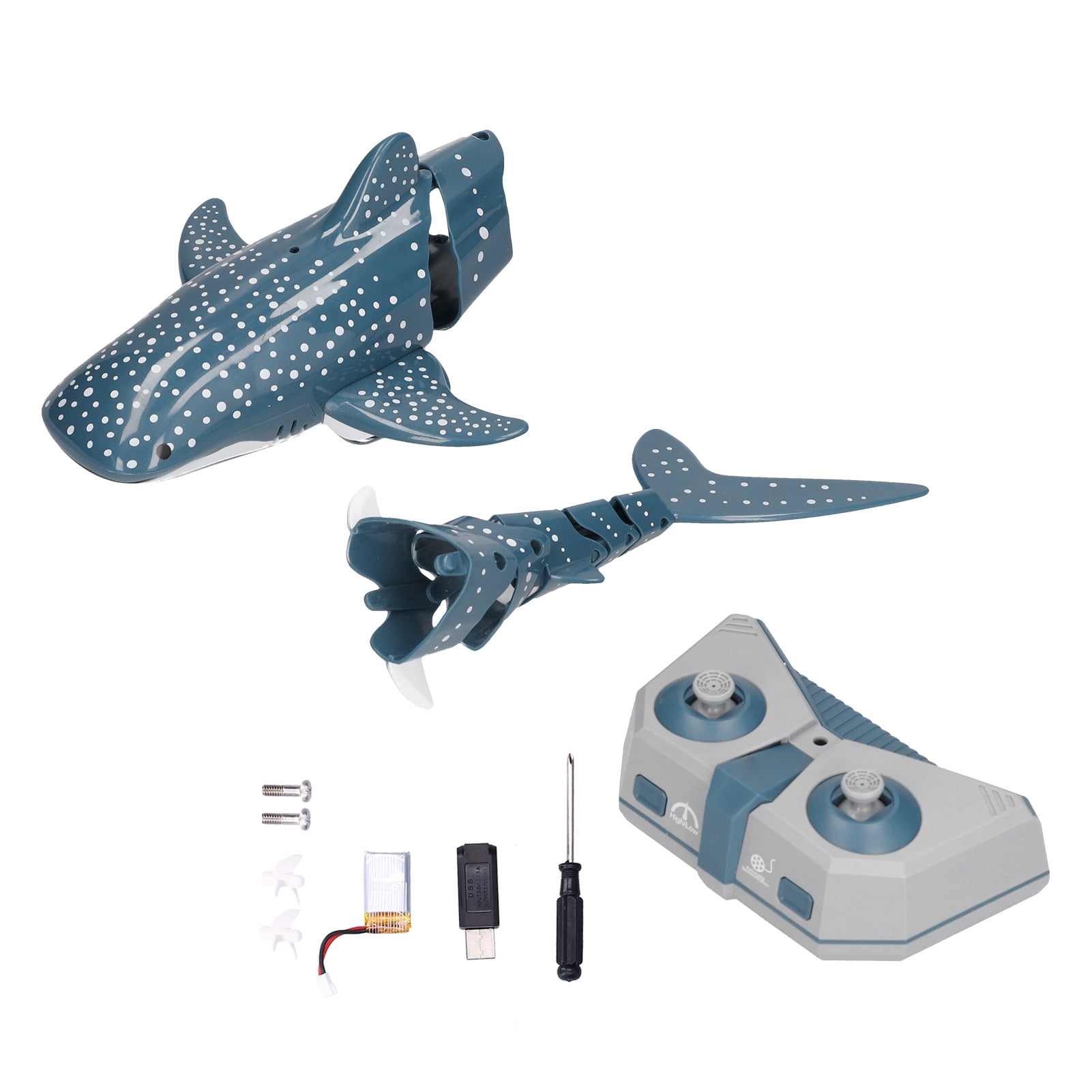 Electric Whale Boat, Shaping Simulation Whale Remote Control Whale Toy 2.4GHz For Outdoor Pool