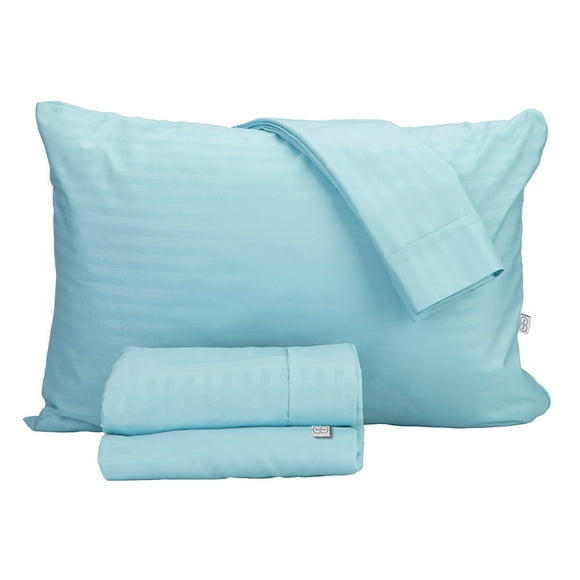 Juego de Sábanas Trinity Queen Size Azul Cielo