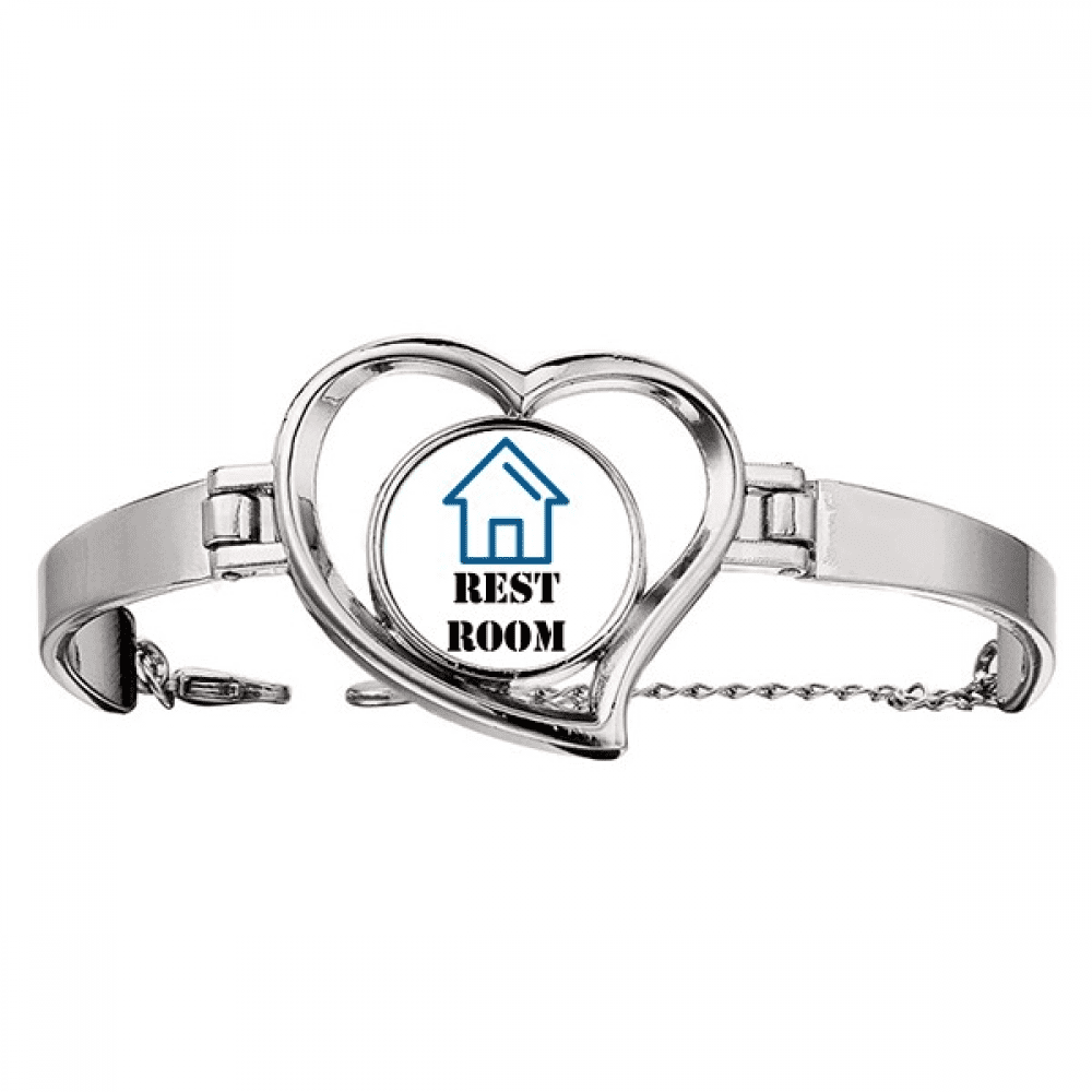 Convenient Habit Toilet Washing Bracelet Heart Jewelry Wire Bangle