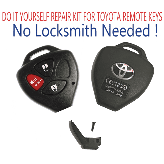 Toyota Scion 2005 - 2014 3 Button Remote Key Head Repair Kit Shell Case