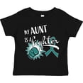 thumbnail image 3 of Inktastic Ovarian Cancer Awareness My Aunt is a Fighter Boys or Girls Toddler T-Shirt, 3 of 5