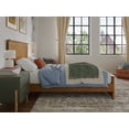 thumbnail image 3 of AFI Naples Full Solid Wood Low Profile Platform Bed with Matching Footboard, Light Toffee, 3 of 11