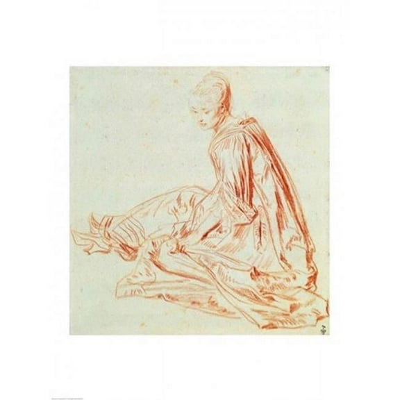 Woman Smiling 1875 Poster Print by Pierre-Auguste Renoir - 18 x 24 in.