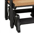 thumbnail image 4 of OS Home and Office Furniture Resin Double Glider w/Center Table in Cedar/Black, 4 of 6