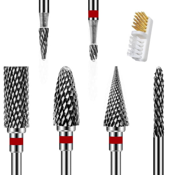 Juego de brocas para uñas ANRUI, 6 unidades, removedor de cutículas, 2,35 mm