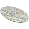thumbnail image 1 of ziyahi Round PVC Tablecloth Waterproof Table Cover Home Decor Grey Apple, 1 of 9