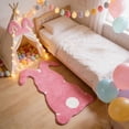 thumbnail image 2 of Vwrxbz Easter Bunny Shaped Floor Mat for Bedroom Porch Soft Non-Slip Polyester Rug for Home Decoration Gift, 2 of 9