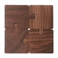 thumbnail image 3 of Estera de taza de té de madera maciza con forma de tronco, estera de taza de madera de nogal negro, estera de aislamiento para ceremonia del té, portavasos de madera, estera de té, bandeja de té de, 3 of 5