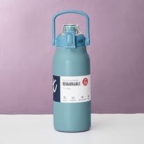 Stainless Thermal Water Bottle Thermoses Vacuum Flask With Tumbler Portable Cold Hot Drinks Cup Fitness Cute (Size : 1300ml)/ Sports Thermos Cup Light Blue