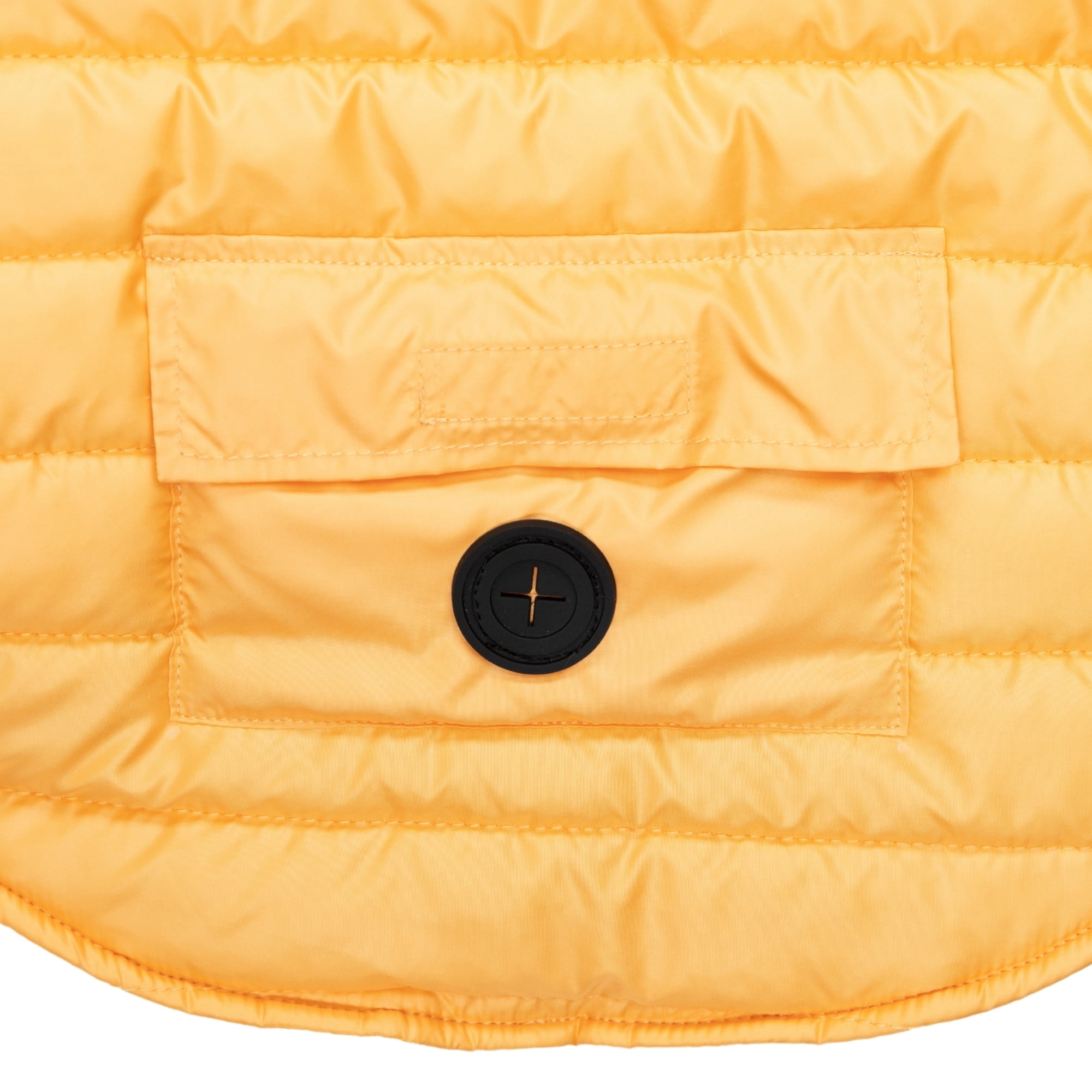 Vibrant Life Winter Puffer Coat for Cats & Dogs, Brown and Orange, Extra Small