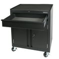 thumbnail image 3 of WORKPRO 28-inch 2-Shelf Rolling Garage Storage Cabinet, Lockable, Black, 3 of 8