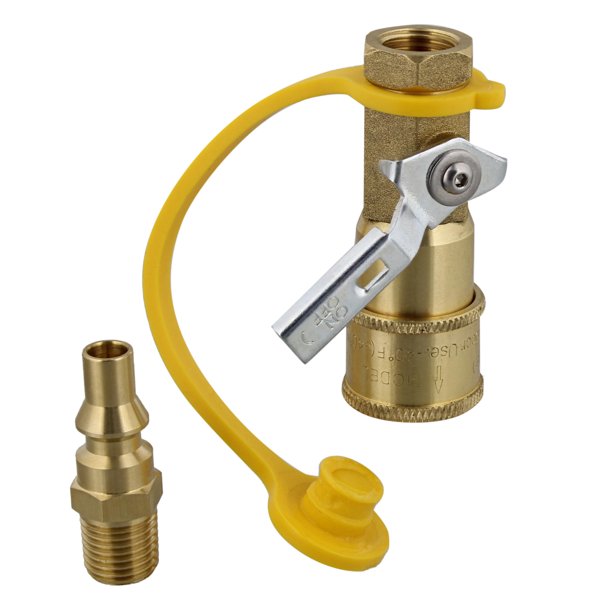 Dumble 1/4in Propane Tank Adapter Natural LP RV Propane Hose Connector
