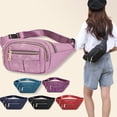 thumbnail image 3 of Women's Waist Bag Oxford Cloth Waterproof Belt Bags Designer Crossbody Chest Bag Female Fashion Fanny Pack Banana Hip Purse, 3 of 10