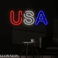 thumbnail image 4 of Glowneon USA Neon Sign, Happy Fourth Of July Led Sign, Gifts For Dad, 4 of 5