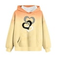 thumbnail image 5 of BLVB Teen Girls Boys Sweatshirt Valentines Hoodies Kids Heart Print Clothes Long Sleeve Pullover Cute Trendy Tops 4-14T, 5 of 6