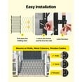 thumbnail image 5 of KFFKFF Single Folding Security Gate, Lockable Scissor Gate with Swivel Casters, Steel Retractable Gate for Entryways, Garages, Warehouses, and Pools, 94.49 x 86.81 in (W x H), 5 of 9