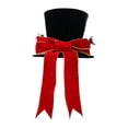 thumbnail image 1 of de de Navidad de moda con Bowknot sombrero redondo para mesa de vacaciones decoración del hogar ornamento, 1 of 8