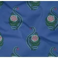 thumbnail image 4 of oneOone Coton Bio Popeline Sergé Feuilles & Motif Floral Imprimé BTY 42 Pouces de Large, 4 of 4
