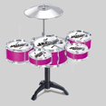thumbnail image 4 of 2021 NEW Children Musical Instrument Toy Simulation Jazz Drum Drumsticks Kit for Kids random, 4 of 8