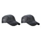 thumbnail image 4 of Qarigey Sombrero de verano para hombre, accesorio de ropa de Color sólido, tocado deportivo, gorras de béisbol de malla de secado rápido Gris oscuro 2Conjunto, 4 of 6