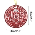 thumbnail image 3 of Liquidation! Pendentif Acrylique de Noël Concave Texturé Rond Décoration, 3 of 5