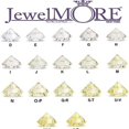 thumbnail image 2 of JewelMore 1/6 Carat - 6 Carat | 14K White Gold | Lab Grown Diamond Solitaire Stud Earrings | Round Shape Screw Back Prong Setting |(IGI Certified 1.00 ct & up)| Earrings, 2 of 6