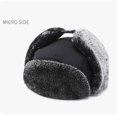 thumbnail image 3 of Sombrero unisex de protección para el oído de invierno, gorro de piel sintética para hombre, gorro de piel sintética con solapa para el oído, máscara a prueba de viento, gorro de caza de nieve fría # Feliz Sencillez, 3 of 5