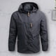 thumbnail image 3 of Abrigo Abrigo de hombre Senderismo Camping Ropa deportiva Térmica Exterior Outwears Primavera Otoño Chaqueta Ygjytge Gris T 3EG para Hombre, 3 of 6