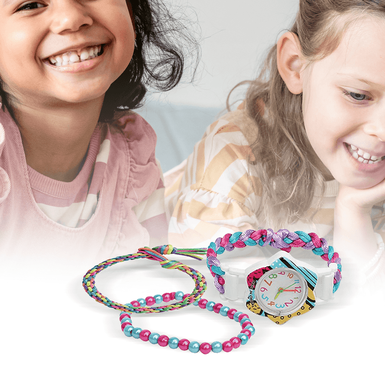 Violet DIY Bracelet Making Kit Jewelry Making Supplies Beads Chain Jewelry  Gift Set for Girls Teens DIY Craft Kit Xmas Gift 