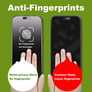 can 2 Pack Matte Privacy Screen Protector for iPhone 17 Pro 6.3,Anti-Glare Anti-Spy Scratch Resistant Tempered Glass Film,Smooth Responsive Touch Anti-Scratch Glass，Easy to Install