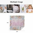 thumbnail image 5 of Summer Beach Starfish Cloth Napkins, Pink Coastal Ocean Conch Wood Grain Washable and Reusable Dinner Napkins Set of 2, Table Napkin for Kitchen Party Birthday Wedding Hotel Housewarming 20"x20", 5 of 9