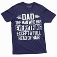 thumbnail image 5 of Men's Father's day Dad T-shirt bald dad Father Papa Gift Tee Birthday Humorous saying Funny shirt (XX-Large Grey), 5 of 7