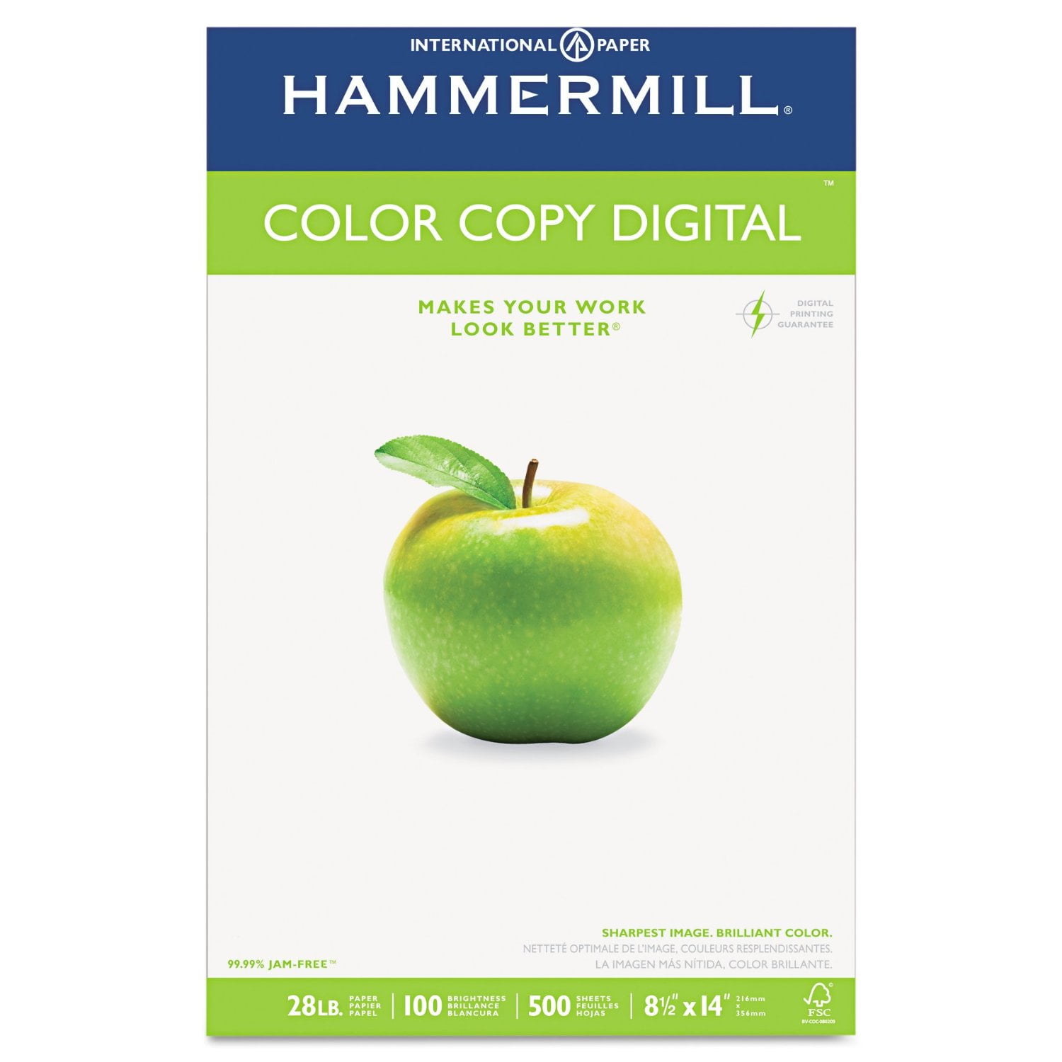 Color Copy 98 8.5 x 14 28/70 White Paper 500 Sheets/Ream