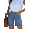 thumbnail image 3 of EMMIOL Women's High Waisted Denim Jean Shorts - Trendy Casual Jorts, 3 of 6