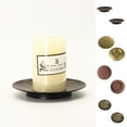 thumbnail image 4 of HCTSHG Iron Candle Plate, Set of 2, Metal Saucer Style Candle Holder for Pillar, Scented, Flameless, Ball Candles, Decorative Candle Stand for Table Centerpiece, 4 of 4