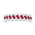 thumbnail image 4 of Rosec Jewels Ruby Diamond Half Eternity Band for Women - Baguette Ruby Anniversary Ring - AAA Quality Certified - Ready to Gift, 14K White Gold, US 3.00, 4 of 8