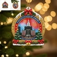 thumbnail image 3 of USA 250th Anniversary Bell Ornament - Red & Gold 2D Acrylic Commemorative Hanging Decor with Enamel Detailing, for Christmas Tree, Patriotic Holidays, and Collectors Gift (#B), 3 of 4
