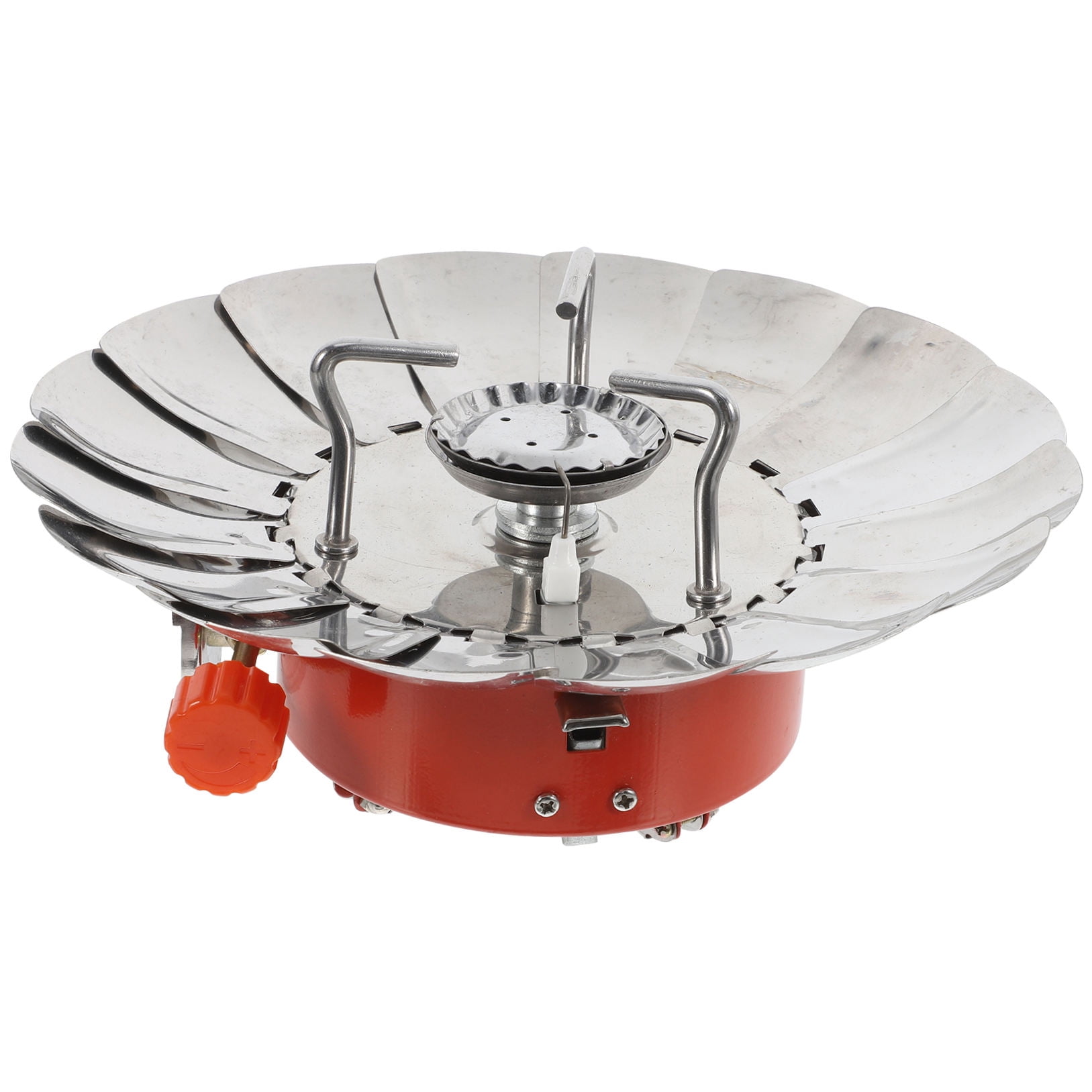 SKISUNO Silver Portable Lotus Design Windproof Stove for Camping Easy to Operate