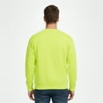 thumbnail image 4 of Gildan Men's Hi-Vis Work Sweatshirt, Crewneck Work Pullover Fleece, Heavy Blend, Safety Green, S, 4 of 5