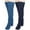 Blue+Navy, variant on Womens 2 Pairs High Fuzzy Socks Over Knee Thigh High Leg Warmers Socks Solid Color Home Sleeping Plush Slipper Blue+Wine