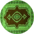 thumbnail image 1 of Ahgly Company Indoor Round Persian Green Traditional Area Rugs, 4' Round, 1 of 1