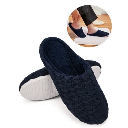 

FUTATA Men Warm Fleece Anti-Slip Slippers Indoor Floor Bedroom Slippers Shoes for Men/Women Breathable Bedroom Slippers Winter Floor Bedroom Shoes