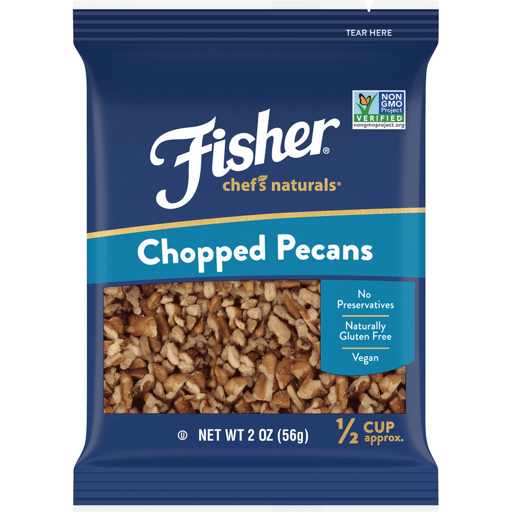 FISHER Chef's Naturals Chopped Pecans, 2 oz, Naturally Gluten Free, No