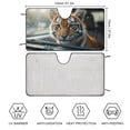 thumbnail image 6 of Funny Tiger Car Windshield Sun Shade Fold-able UV Ray Sun Visor Protector Sunshade to Keep Your Vehicle Cool 51"x28", 6 of 7