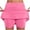 Hot Pink, variant on LADIGASU Women's Solid Color Mid-waist Skirt Pants Sports Casual Shorts Bottoming Skirt Pants