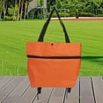 thumbnail image 1 of Sac de Magasinage Pliable Portatif de 18,1 Po avec Roues, Rotatif à 360°, Imperméable, Résistant à l'Usure, Capacité Rétractable, Sac d'Épicerie pour Centre Commercial, Voyage, Plein Air, Trajet Quotidien, Sac Fourre-Tout de Rangement Portable, 1 of 6