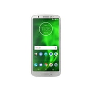 Motorola Moto G6 - 4G smartphone - dual-SIM - RAM 3 GB / Internal Memory 32 GB - microSD slot - LCD display - 5.7" - 2160 x 1080 pixels - 2x rear cameras 12 MP, 5 MP - front camera 8 MP - silver