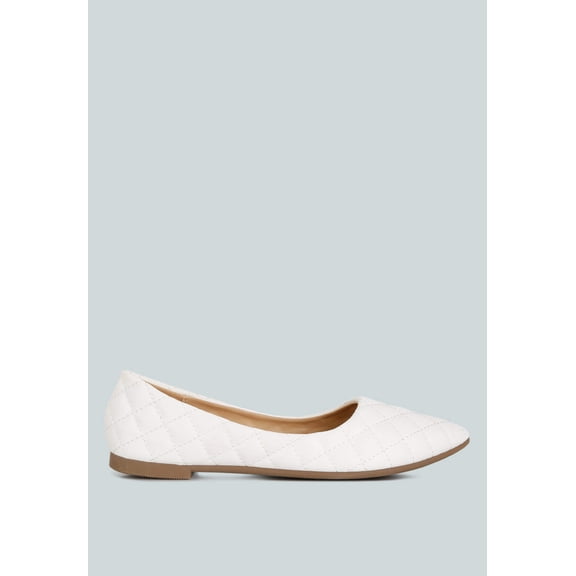 Rikhani Quilted Detail Ballet Flats