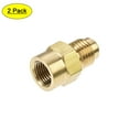 thumbnail image 1 of Adaptador de tubería de latón Uxcell de macho a hembra de 1/4 SAE a 1/8 NPT 2, 1 of 5